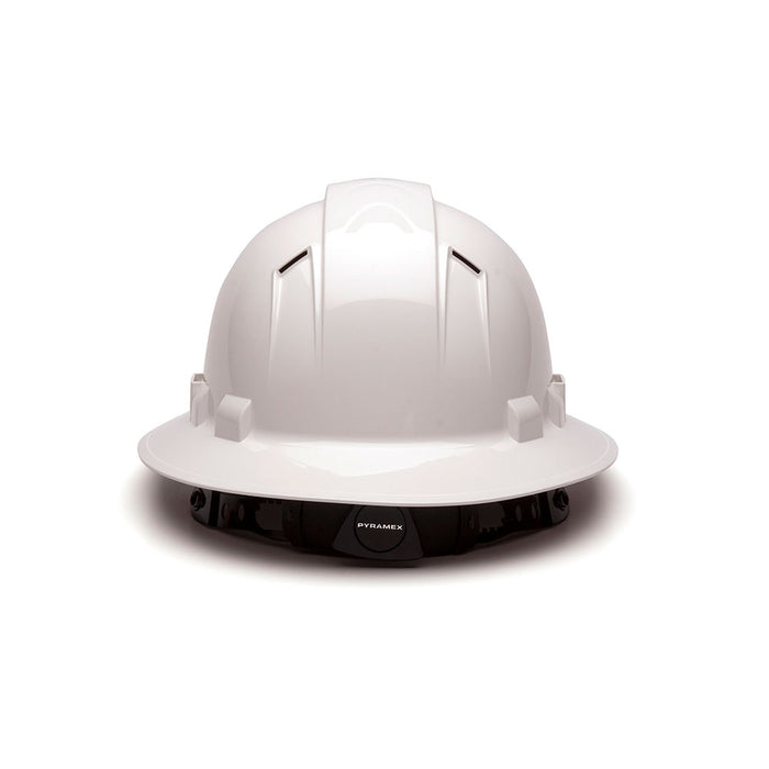 Pyramex HP54110V Ridgeline Full Brim Hard Hat, White, 4-Point Ratchet - 4
