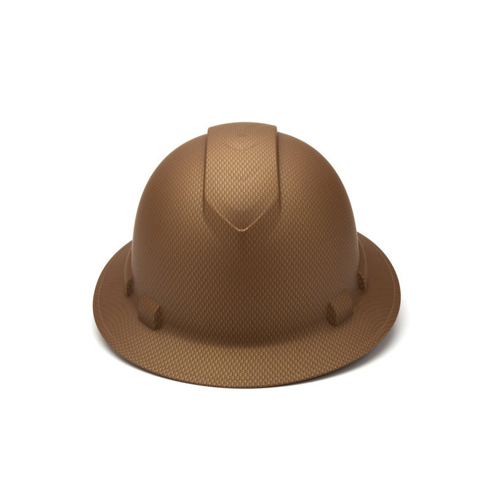 Pyramex HP54118 Ridgeline Copper Brown Full Brim Hard Hat, 4 Pt Ratchet - 2