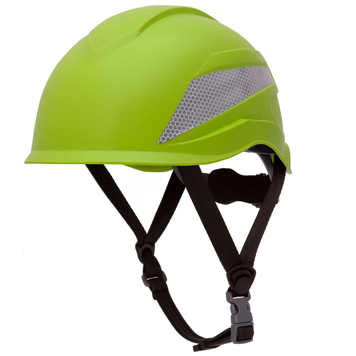 Pyramex HP76131 Ridgeline XR7 Hard Hat Helmet Hi-Vis Lime