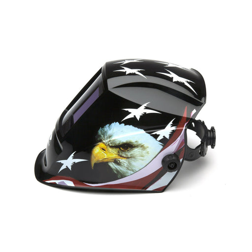 Pyramex WHAM3030AE American Eagle Auto Darkening Welding Helmet, Manual 98 x 87mm - 2