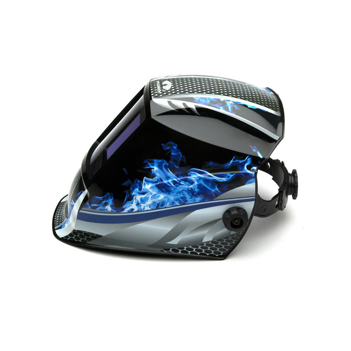 Pyramex WHAM3030FM Fire Metal Auto Darkening Welding Helmet, Manual 98 x 87mm - 2