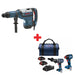 Bosch RH850VC 120V 2" Rotary Hammer W/ FREE GXL18V-227B25 18V 2-Tool Combo Kit