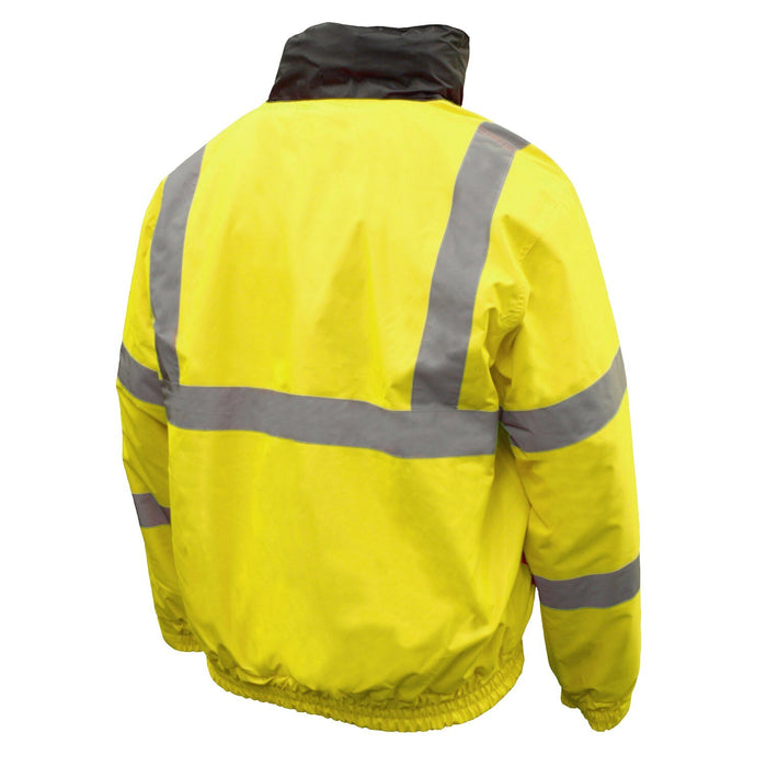Radians SJ11Q-3ZGS-2X 2X Class 3 Quilted Bomber Jacket - Green - 2