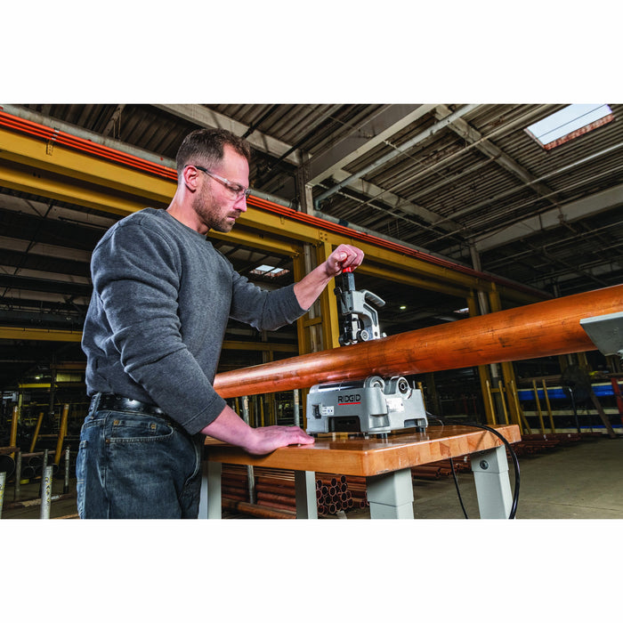 Ridgid 70418 Power Tubing Cutting Machine for Steel, Stainless Steel and Aluminun with 137S Reamer, PC-116 TS Tube Stand and Spare Wheel - 7