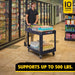 Rubbermaid FG452088BLA Heavy-Duty Utility / Service Cart (Black) - 4