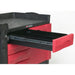 Rubbermaid FG453388BLA TradeMaster Cart with 4-Drawer and Cabinet - 5