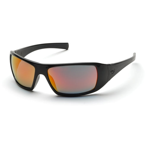 Pyramex SB5645D Goliath Ice Orange Mirror Lens with Black Frame