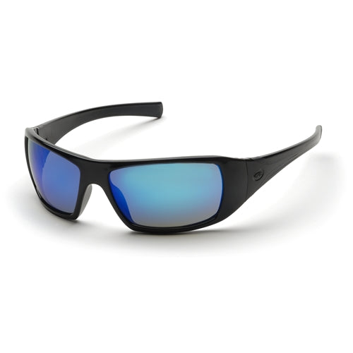 Pyramex SB5665D Goliath Ice Blue Mirror Lens with Black Frame