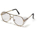 Pyramex SG310A Pathfinder Eyewear Clear Lens Safety Glasses with Gold Frame