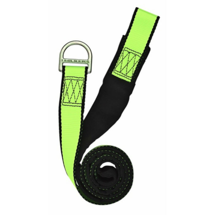 Safewaze FS-880-6 6' Concrete Anchor Strap with wear Pad, D-ring, Sewn Eye