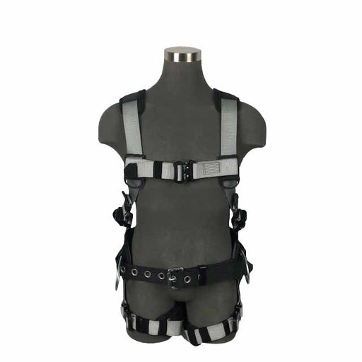 Safewaze 021-1578 (PCS) Construction Harness 3D Steel, Alu Quick-Connect Chest, Alu Quick-Connect Legs & Sub Pelvic Cover (M)