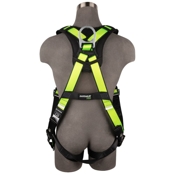 Safewaze FS185-2X PRO Full Body Harness: 1D, MB Chest, TB Legs, 2X - 2