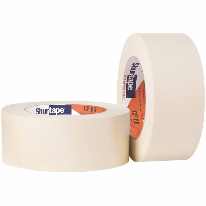 Shurtape 199898 CP 66 Contractor High Adhesion 1" Masking Tape, 24mm x 55m