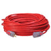 Southwire 2489SW8804 14/3 100' SJTW Extension Cord Red with Lighted Ends