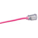 Southwire 2578SW000A 12/3 50' SJTW Cool Pink Extension Cord with Lighted End - 2