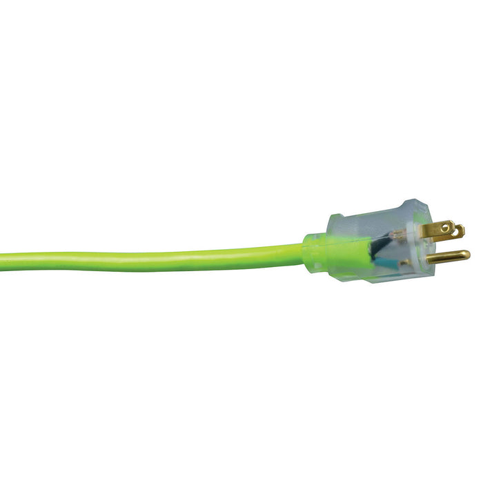 Southwire 2578SW000X 12/3 50' SJTW Cool Green with Lighted Ends - 3