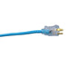 Southwire 2579SW000H 12/3 100' SJTW Cool Blue Extension Cord with Lighted Ends - 2