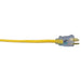 Southwire 2588SW0002 12/3 50' SJTW Yellow Extension Cord with Lighted End - 2