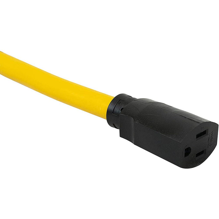 Southwire 90218802 9" 12/3 STW Twist To Lock Generator Power Cord Adaptor (L5-20P To 5-15R) - 3
