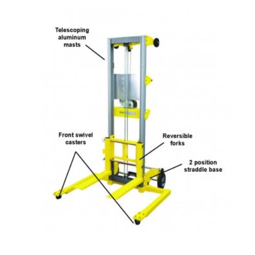 Sumner 782050 '1908' Light Duty Lift 8' x 350lb Capacity Material Lift - 2