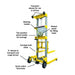 Sumner 782050 '1908' Light Duty Lift 8' x 350lb Capacity Material Lift - 3