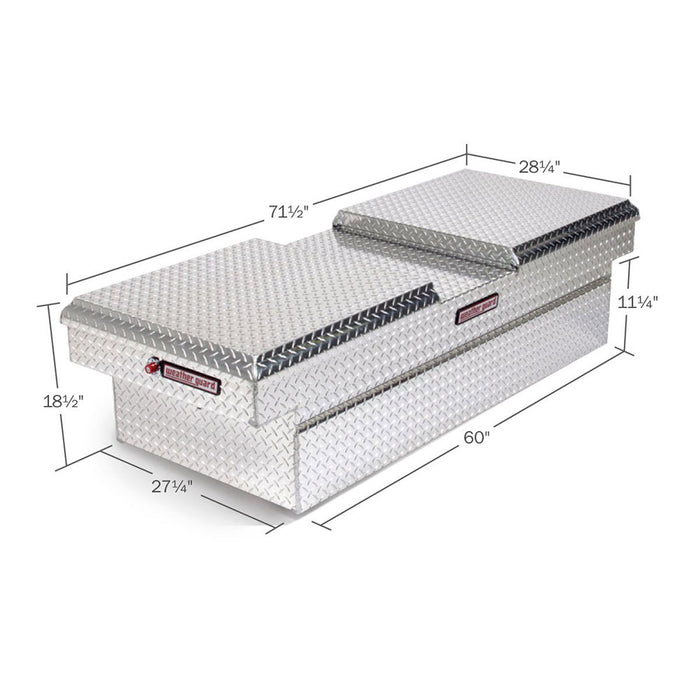 WeatherGuard 114-0-01 Gull Wing Box, Aluminum, Full Extra Wide, 15.3 cu ft - 2