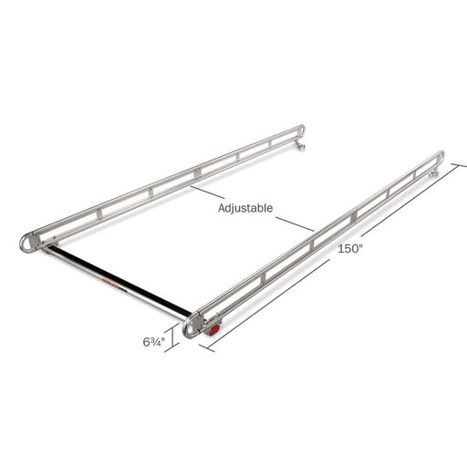 WeatherGuard 1210 ATR Aluminum Accessory Side Rails, 8' Bed - 2