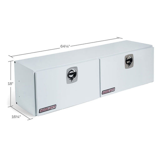 WeatherGuard 265-3-02 White Steel Super-Side Box, 10.8 Cu. Ft. - 2