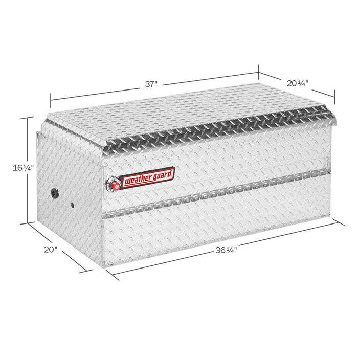 WeatherGuard 644-0-01 Clear Aluminum All-Purpose Chest, Compact, 6.0 Cu. Ft. - 2