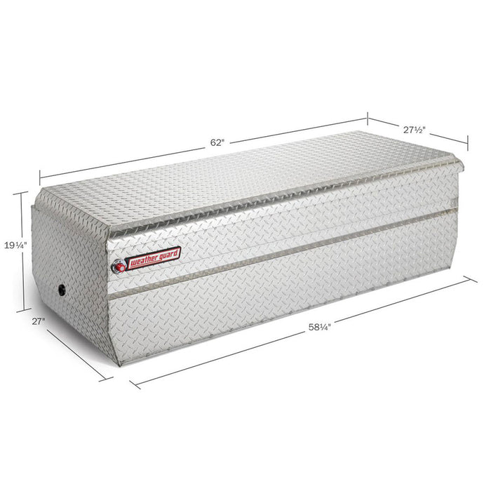 WeatherGuard 684-0-01 Clear Aluminum Full Extra-Wide All-Purpose Chest, 18.6 Cu Ft - 2