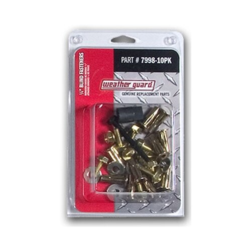 Weather Guard 7998-10PK 1/4" Blind Fasteners, 10 Pack