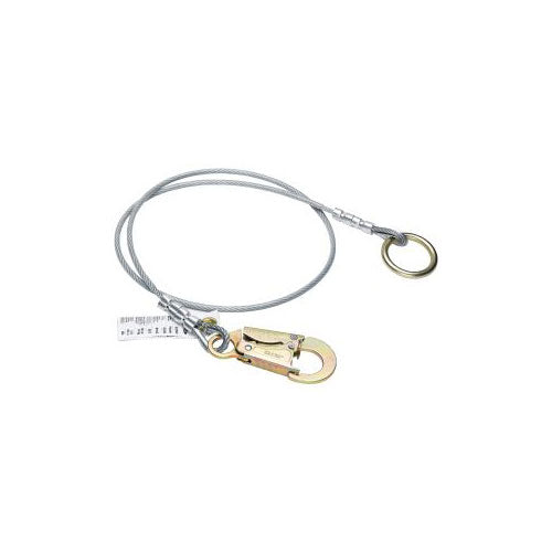 Werner A113006 6' Anchor Extension (1/4" Vinyl Cable, O-Ring, Snaphook)