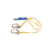 Werner C411200 6' DeCoil Twinleg Lanyard, Snap Hook, Rebar Hook, 1" Web