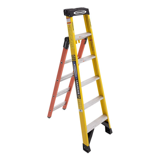 Werner LDP7306 Leansafe X3 3-in-1 Multi-Purpose Ladder, 6' Step ladder/ 6' Extension Height/ 10' Reach, 375 lb. Capacity