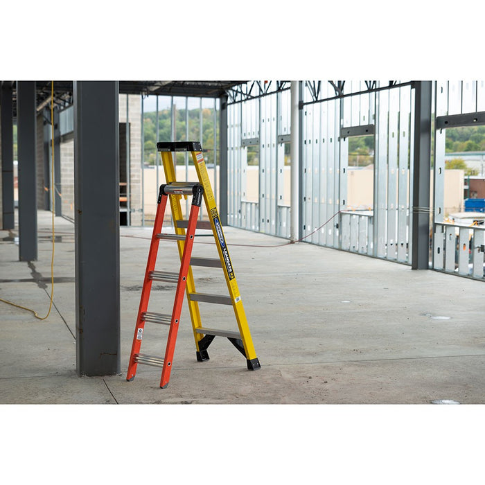 Werner LDP7306 Leansafe X3 3-in-1 Multi-Purpose Ladder, 6' Step ladder/ 6' Extension Height/ 10' Reach, 375 lb. Capacity - 17