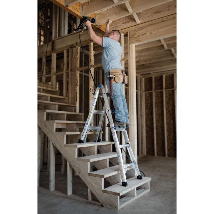 Werner MT-13 14' Reach Multi-Position Ladder, 300lb Capacity 13' Type IA - 15