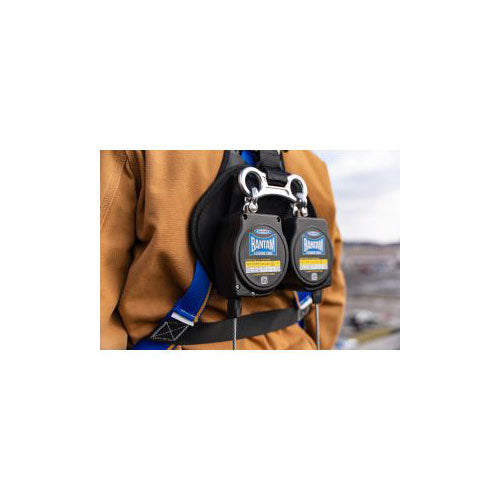 Werner R410008LE-R 8' Bantam Leading Edge Self Retracting Lifeline w Rebar Hook - 2