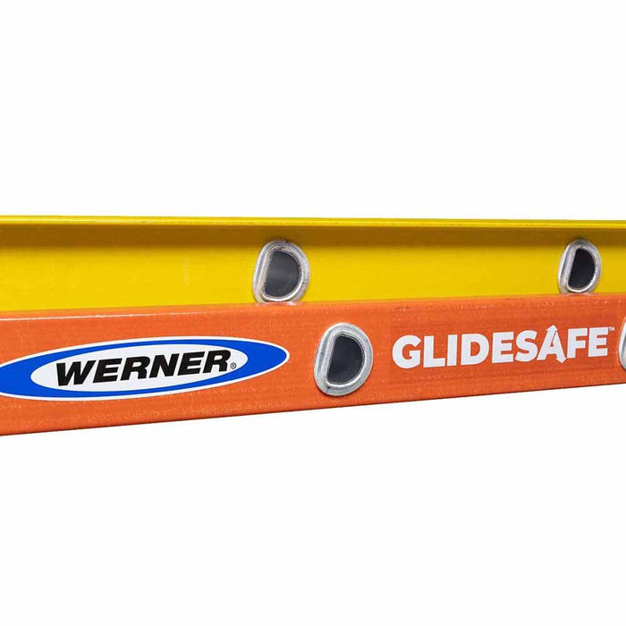 Werner T6220-2GS 20ft Type IA Fiberglass  Glidesafe Tri-Rung Extension - 4