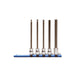 Wright Tool 361 3/8" Drive 5 Piece Set Hex Bit Sockets, 4mm - 10mm