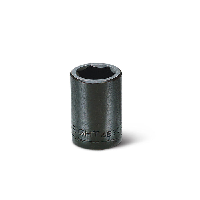 Wright Tool 4822 1/2" Drive 6 Point Standard Impact Socket 11/16"