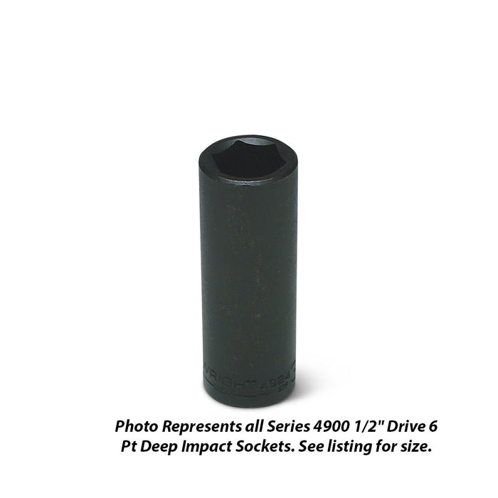 Wright Tool 4932 1/2" Drive 6 Point Deep Impact Socket 1"