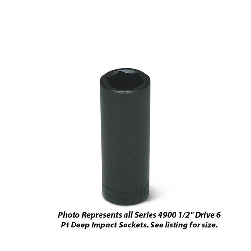 Wright Tool 4912 1/2" Drive 6 Point Deep Impact Socket 3/8"