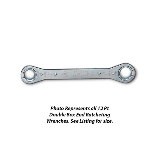 Wright Tool 9389 Ratcheting Double Box End Laminated Wrench 1-1/8", 1-1/4"