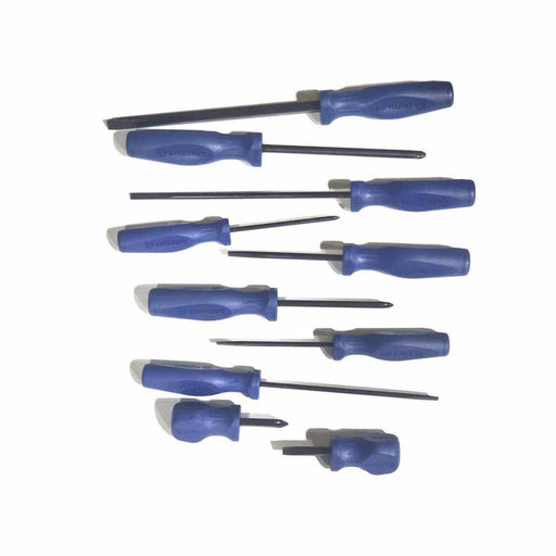 Wright Tool 9476 Phillips & Slotted Screwdriver 10 Piece Set w Pouch