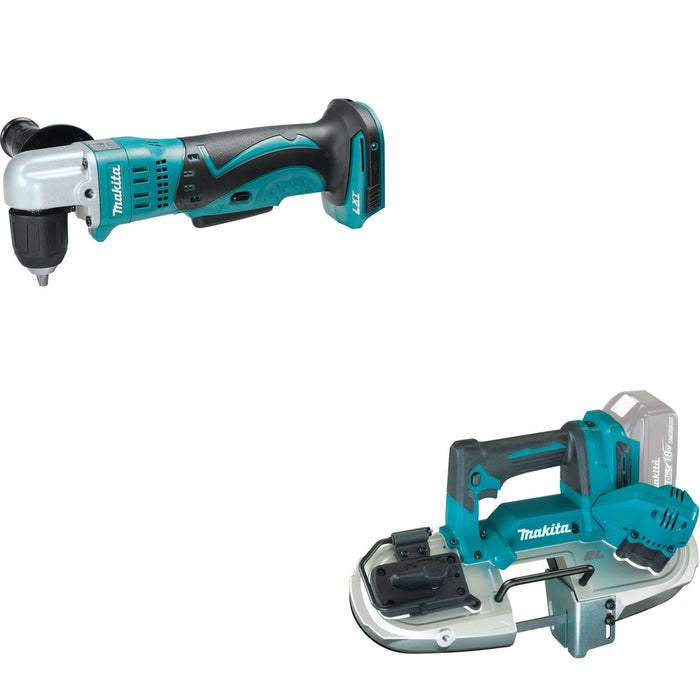 Makita XAD02Z 18V LXT Li-Ion 3/8" Angle Drill (Bare) W/ XBP04Z 18V LXT Band Saw, Tool Only