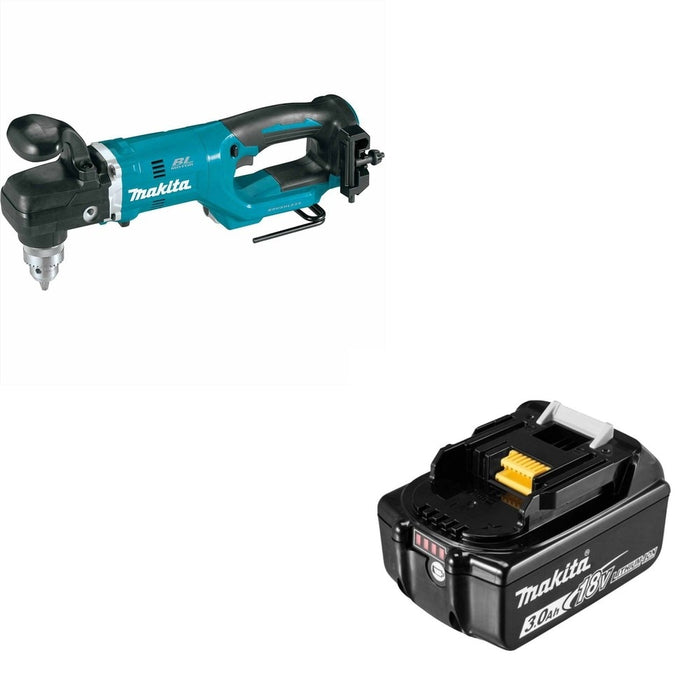 Makita XAD05Z 18V LXT 1/2" Right Angle Drill W/ BL1830B 18V LXT Lithium-Ion 3.0Ah Battery