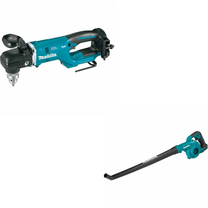 Makita XAD05Z 1/2" Right Angle W/ XBU06Z 18V LXT Lithium-Ion Cordless Floor Blower (Tool Only)