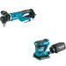 Makita XAD05Z 18V LXT 1/2" Right Angle Drill, Tool Only W/ XOB02Z 1/4 Sheet Finishing Sander