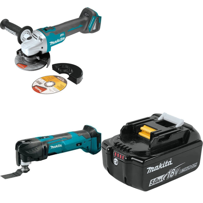 Makita XAG04Z Angle Grinder Kit W/ XMT03Z Multi-Tool and FREE BL1850B Battery