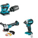 Makita XAG11Z Angle Grinder W/ XOB02Z Finishing Sander and FREE XDT13Z Impact Driver